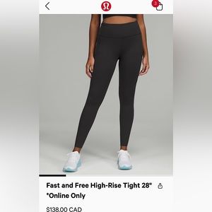 Black lululemon Leggings